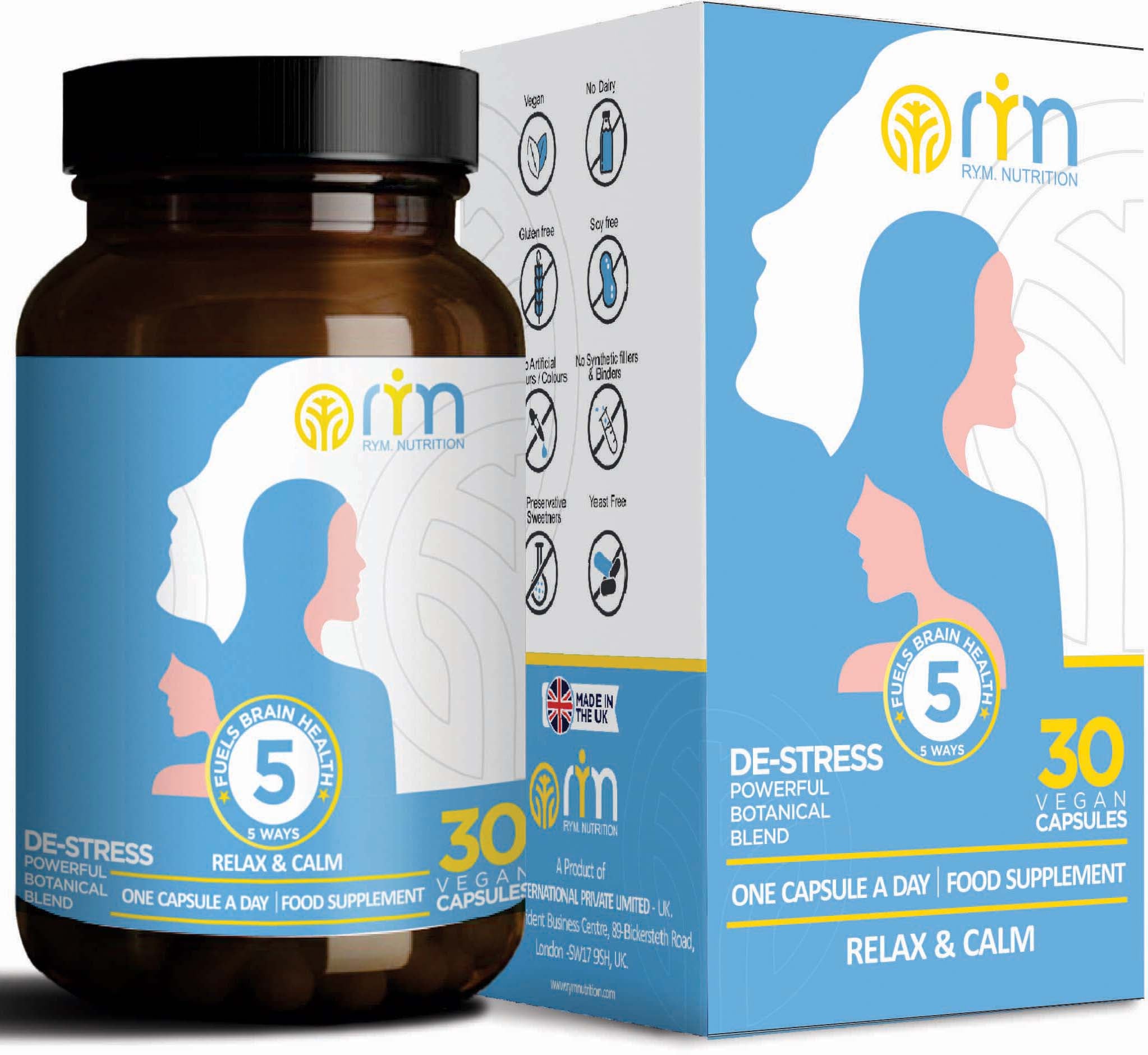 De-Stress Relax & Calm 30 Capsules