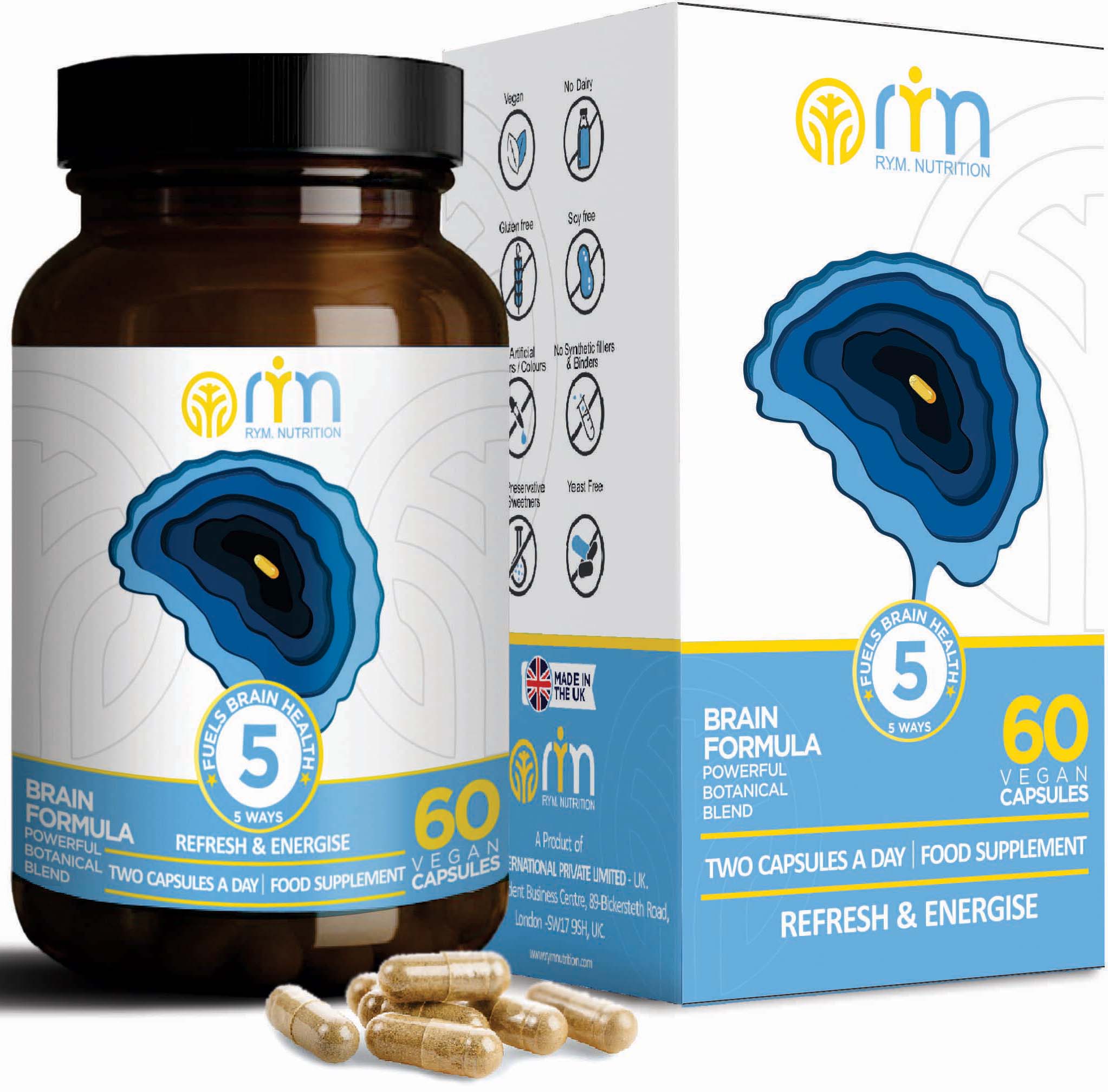 Brain Formula – Refresh & Energise 60 Capsules