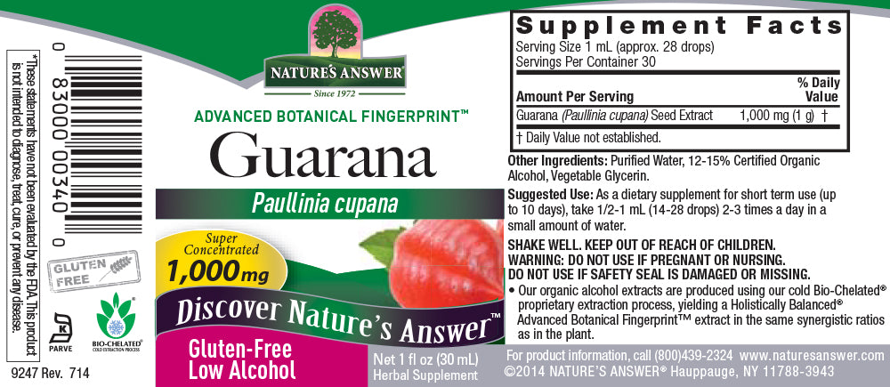 Guarana Seed (30ml) Guarana Seed (30ml)