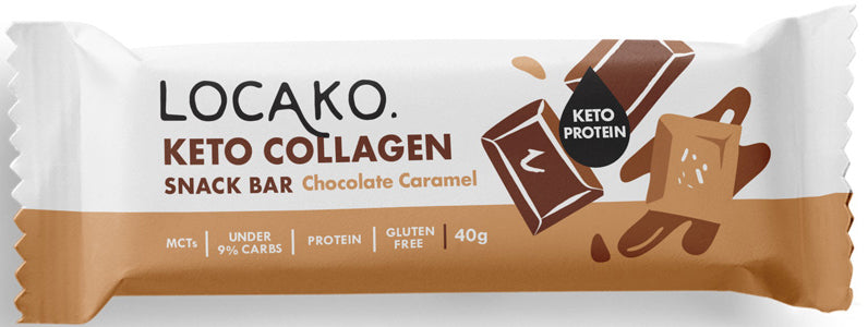 Keto Collagen Chocolate Caramel Snack Bar 15PK