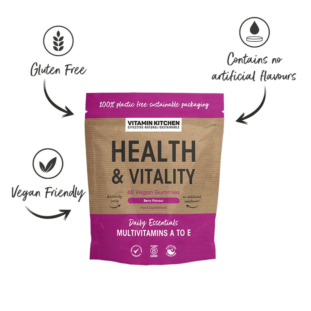 Health & Vitality (Multi-Vitamins) Vegan Gummies Pouch 60pk Health & Vitality (Multi-Vitamins) Vegan Gummies Pouch 60pk