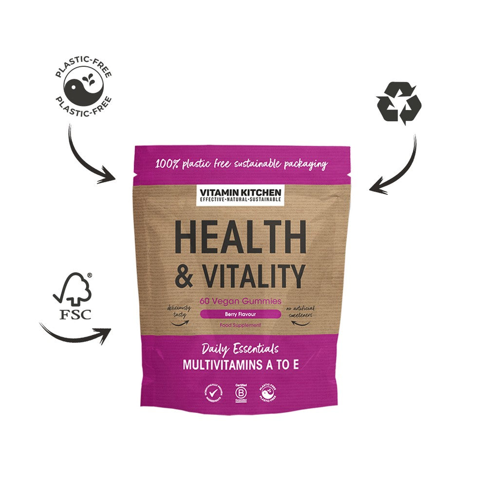 Health & Vitality (Multi-Vitamins) Vegan Gummies Pouch 60pk Health & Vitality (Multi-Vitamins) Vegan Gummies Pouch 60pk