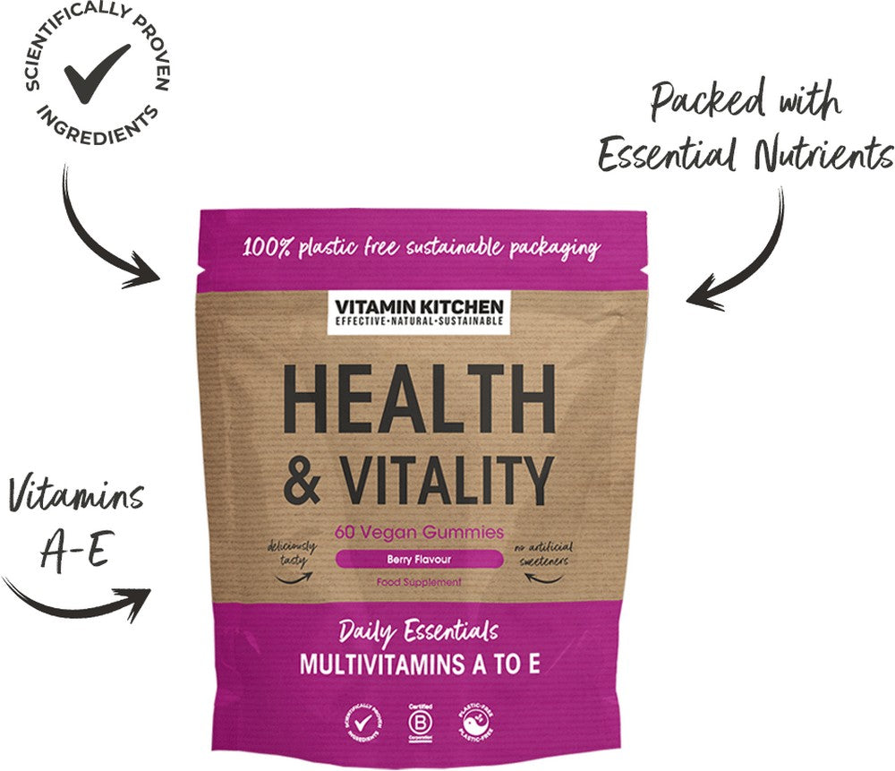 Health & Vitality (Multi-Vitamins) Vegan Gummies Pouch 60pk Health & Vitality (Multi-Vitamins) Vegan Gummies Pouch 60pk