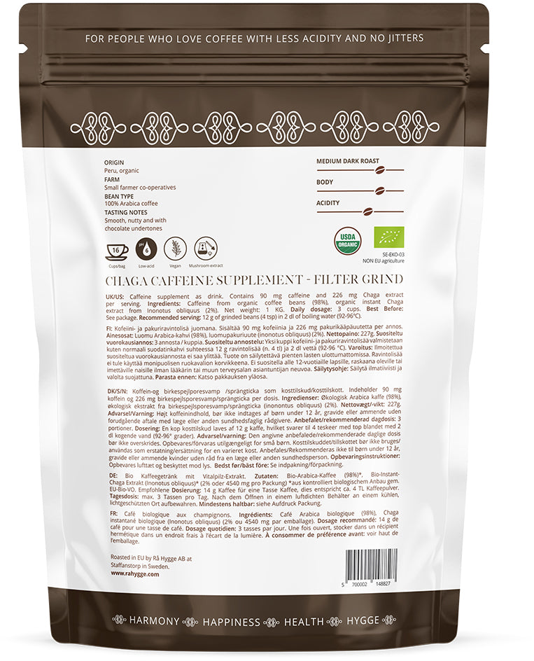 Chaga-Filter Grind Bio 227g Chaga-Filter Grind Bio 227g