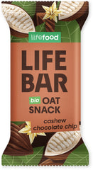 Organic Lifebar Oat Snack Cashew Chocolate Chip 40g x 15