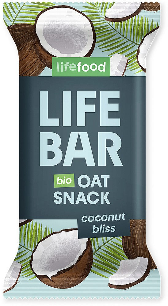 Organic Lifebar Oat Snack Coconut Bliss 40g x 15