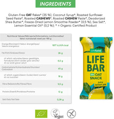 Organic Lifebar Oat Snack Juicy Lemon Pie 40g x 15