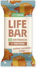 Organic Lifebar Oat Snack Protein Salted Caramel Crisp 40g x 15