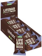 Organic Lifebar Oat Snack Protein Chocolate Delight 40g x 15