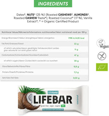 Organic Lifebar Coconut 40g x 15