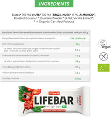 Organic Lifebar Brazil Guarana 40g x 15