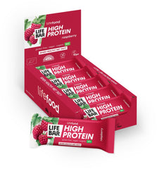 Organic Lifebar Protein Raspberry 40g x 15