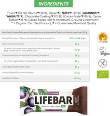 Organic Lifebar InChoco Plum RAW 40g x 15