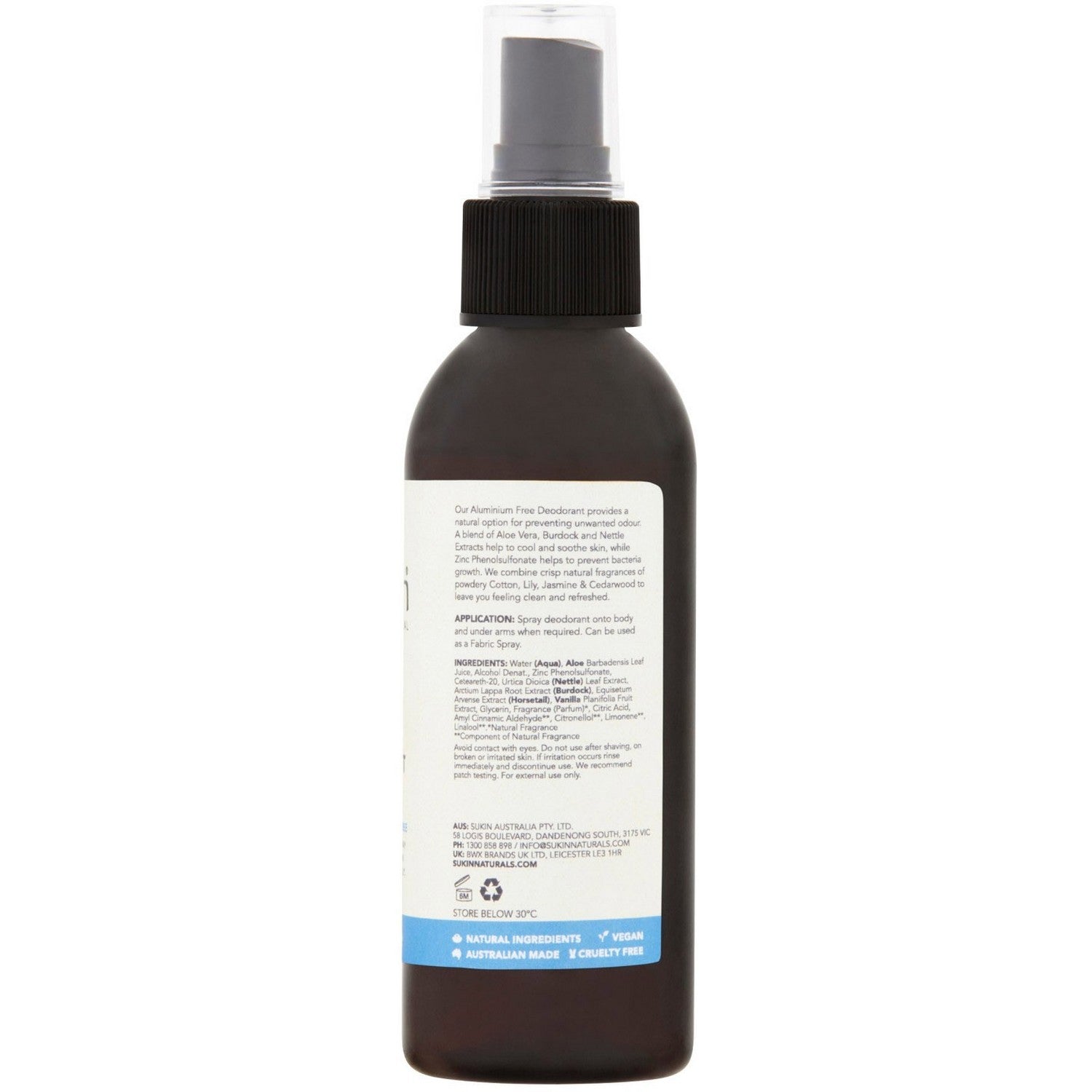 Natural Deodorant Fresh Cotton (125ml) - Kijani Living Natural Deodorant Fresh Cotton (125ml) - Kijani Living