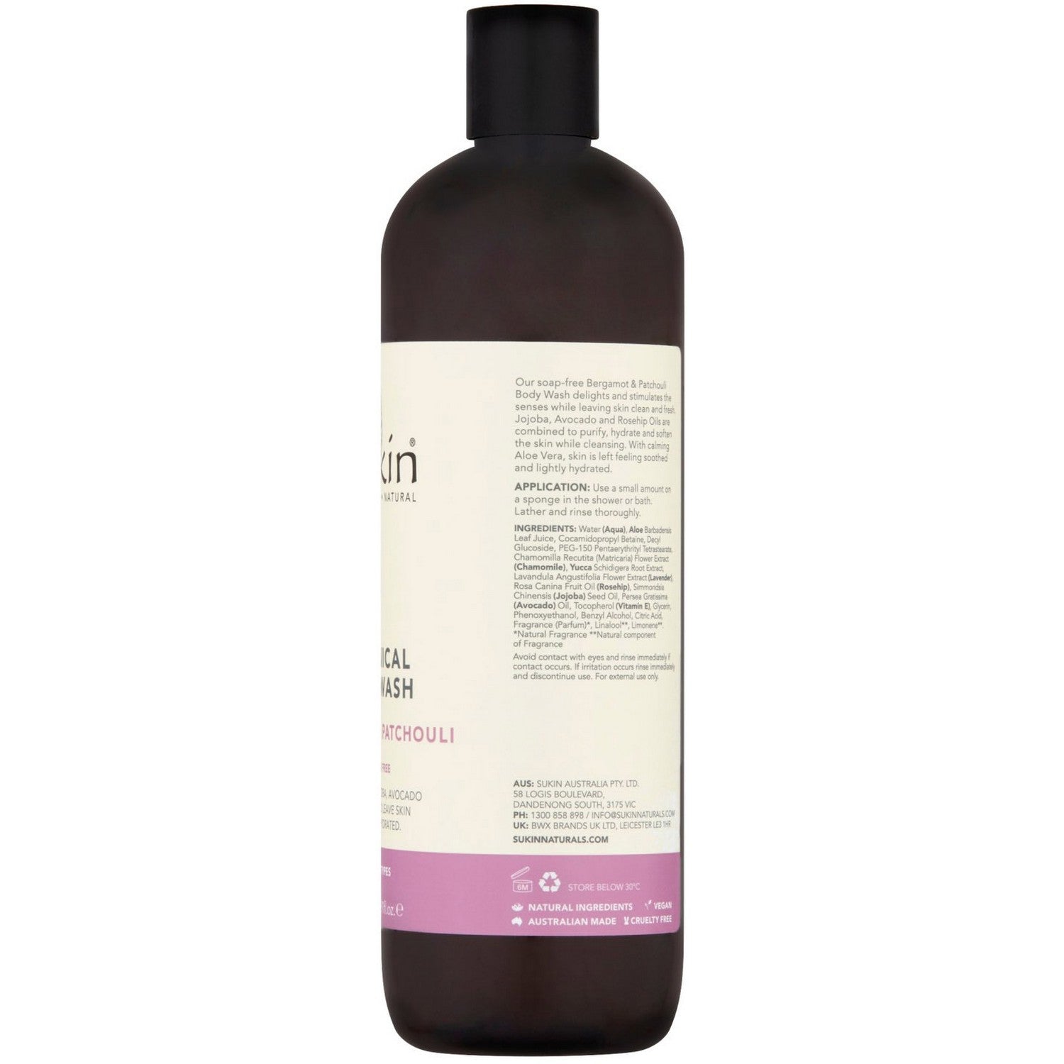 Botanical Body Wash Bergamot And Patchouli (500ml) - Kijani Living Botanical Body Wash Bergamot And Patchouli (500ml) - Kijani Living