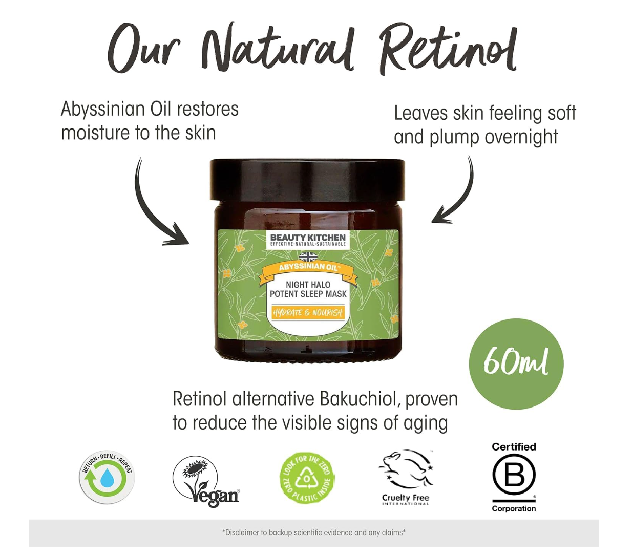 Night Halo Potent Sleep Mask  60ml - Kijani Living Night Halo Potent Sleep Mask  60ml - Kijani Living