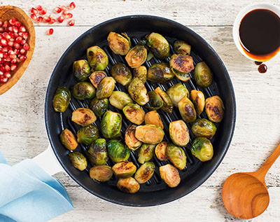 Roasted Brussel Sprouts and Cranberries