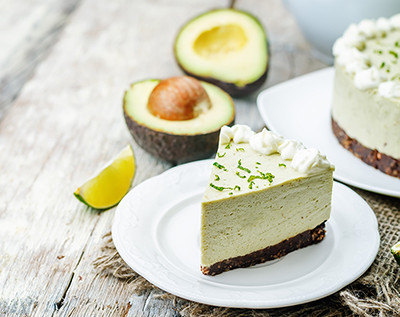 Avocado and lime Superfood cheesecake