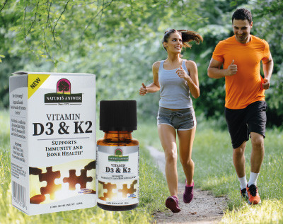 Nature’s Answer Vitamin D3 & K2 liquid drops – Vitamins in Synergy!