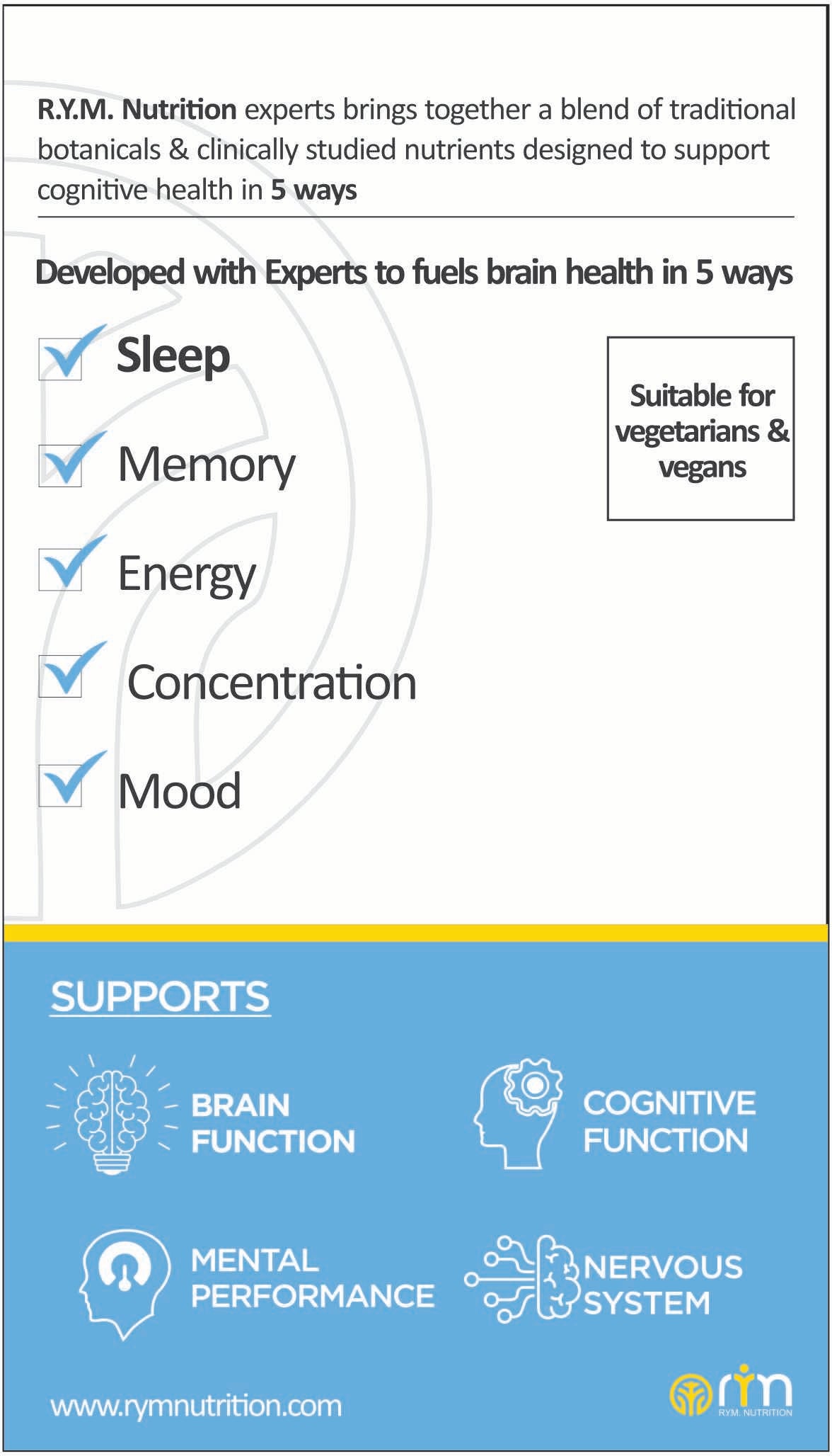 RYM Sleep Rest & Restore 30 Capsules