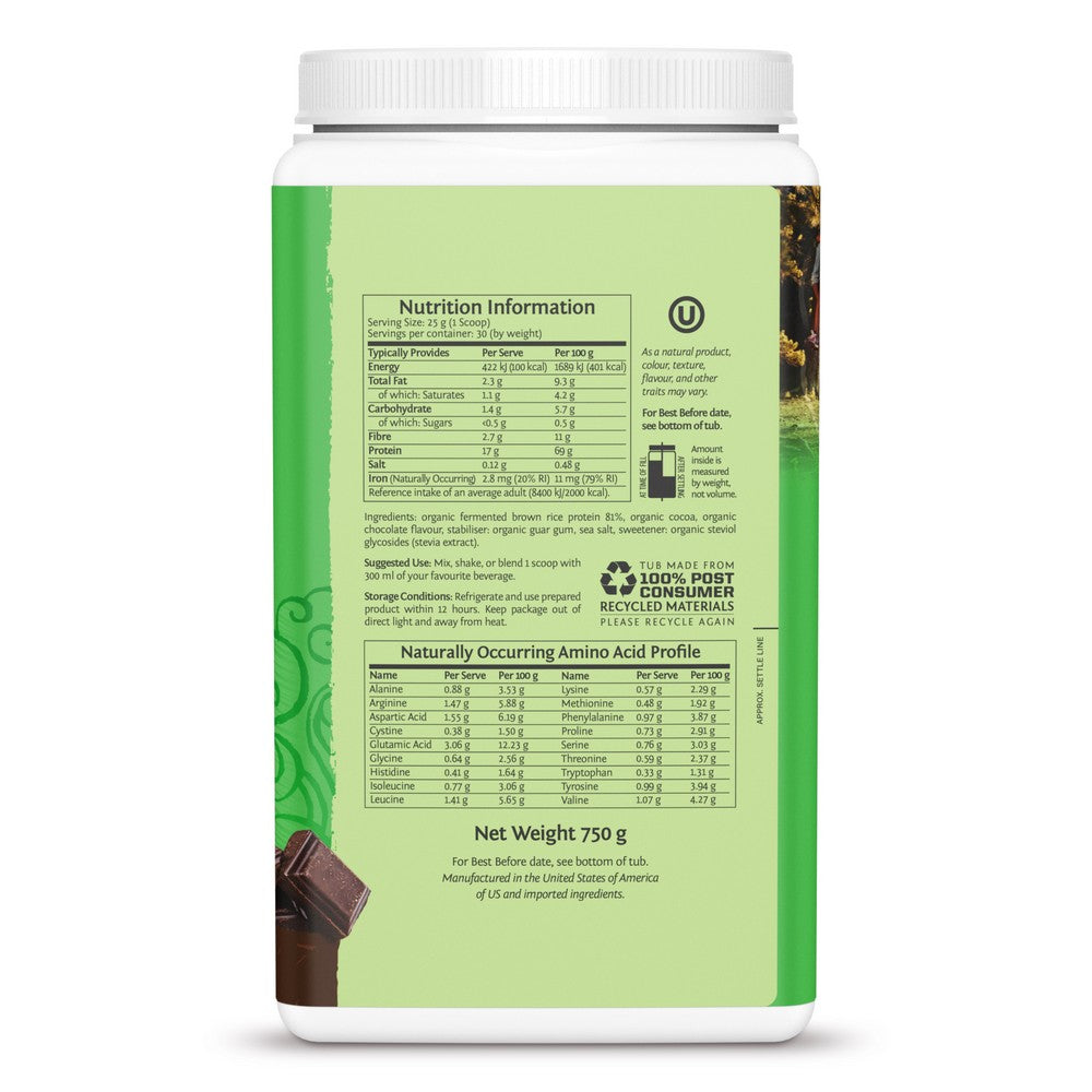 Classic Organic Chocolate 750g