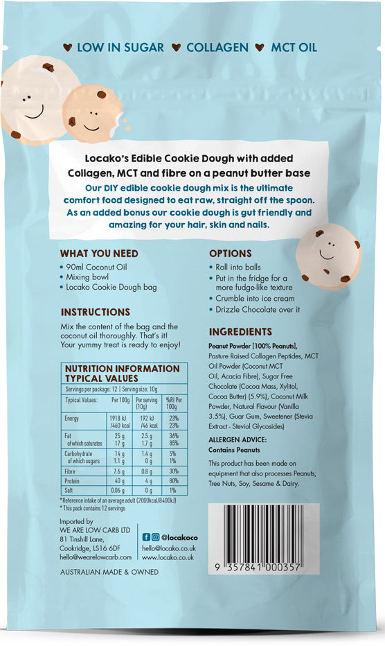 Edible Cookie Dough Choc Chip DIY Mix 120g - BBE Feb '23 and Mar '23