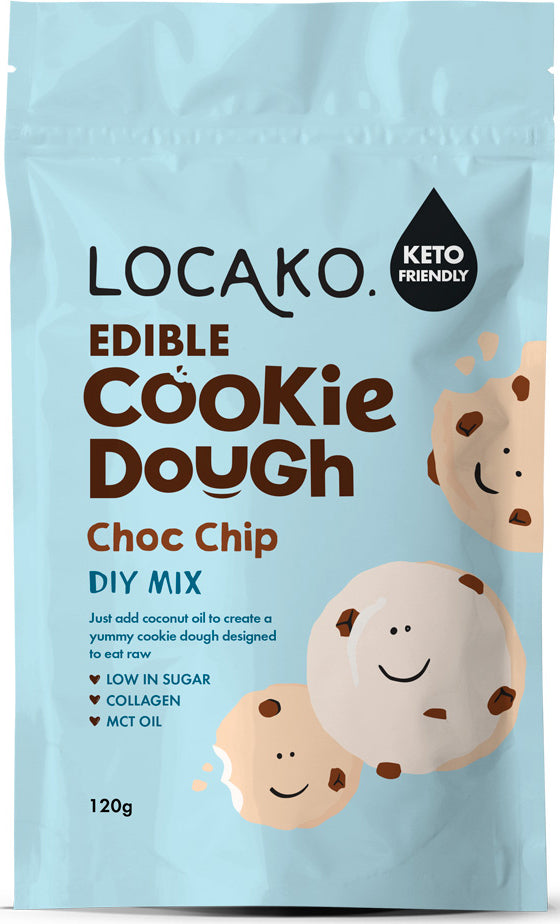 Edible Cookie Dough Choc Chip DIY Mix 120g - BBE Feb '23 and Mar '23