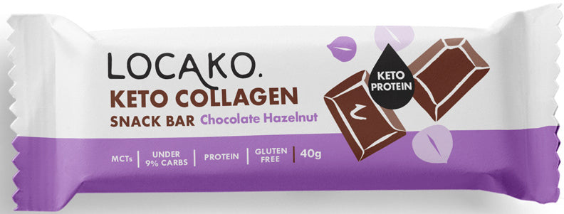 Keto Collagen Chocolate Hazelnut Snack Bar 15Pack