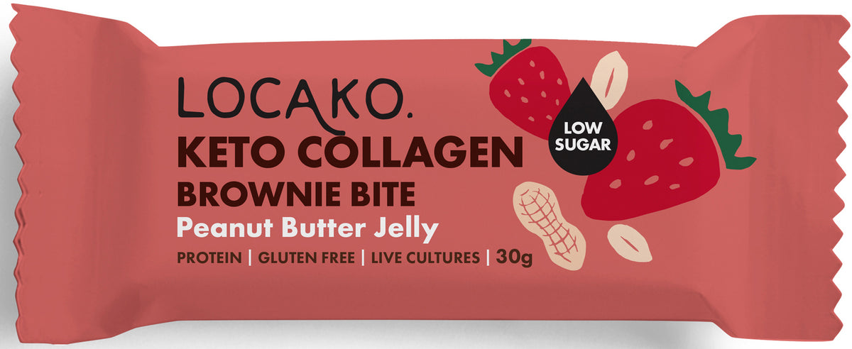 Peanut Butter & Jelly Collagen Brownie Bite