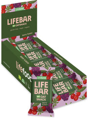 Organic Lifebar Oat Snack Berry Fusion 40g x 15