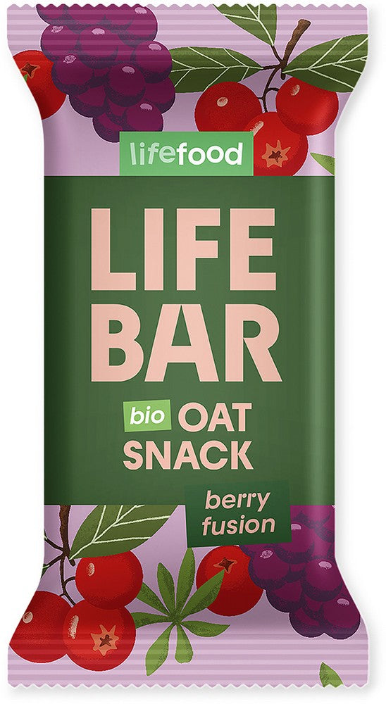 Organic Lifebar Oat Snack Berry Fusion 40g x 15