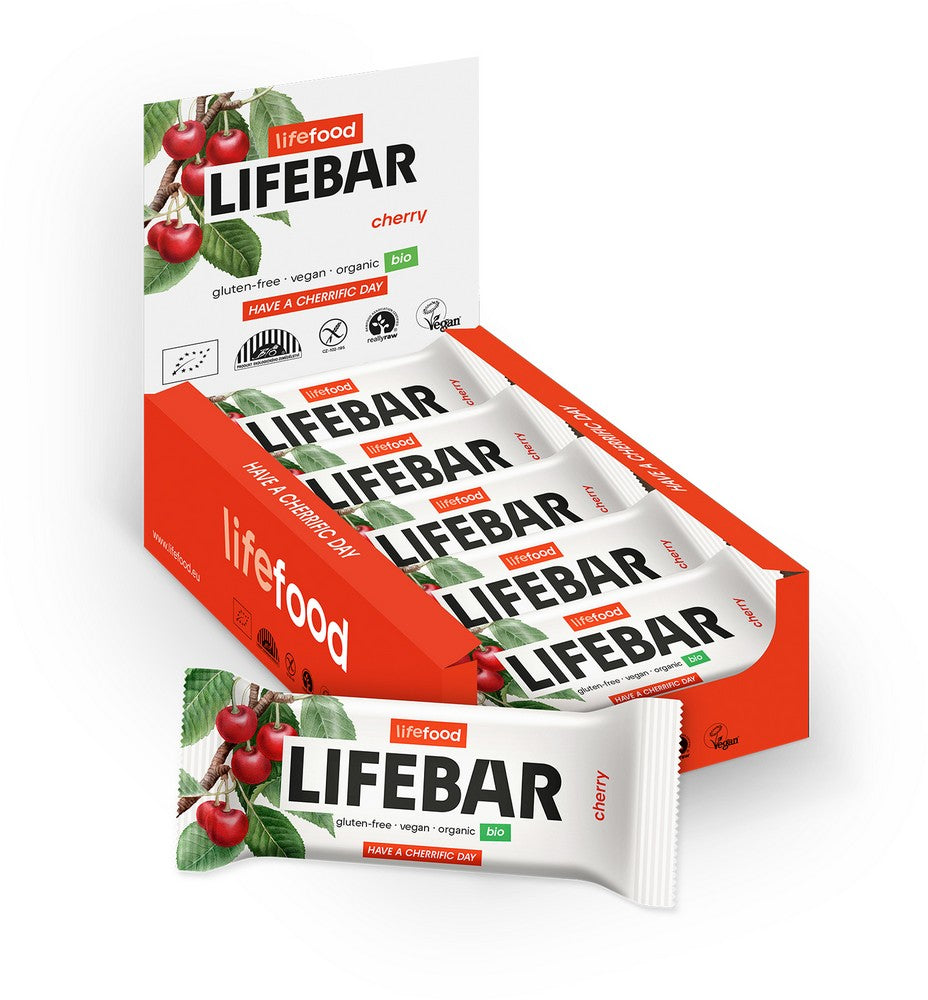 Organic Lifebar Cherry RAW 40g x 15