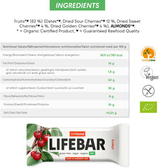 Organic Lifebar Cherry RAW 40g x 15