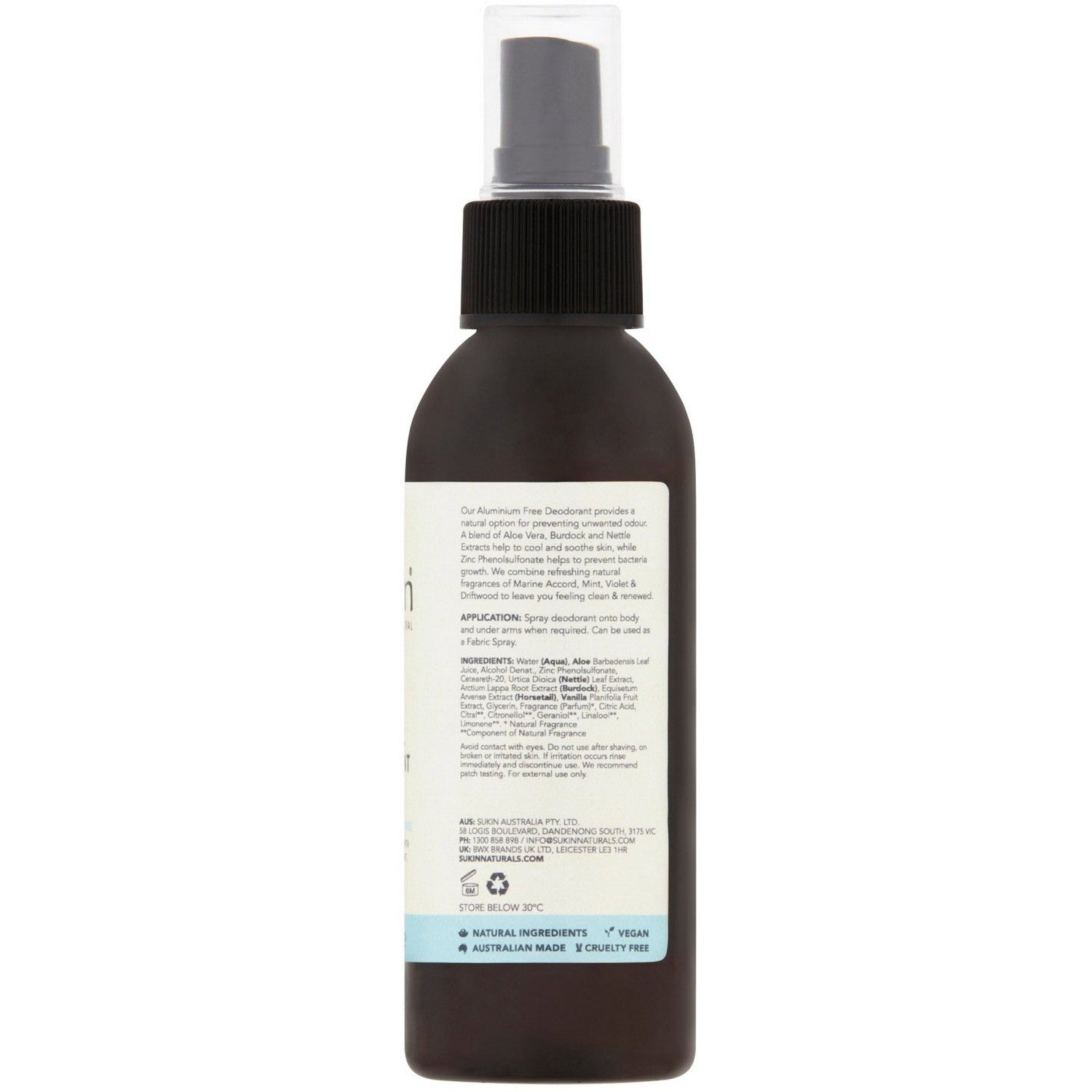 Natural Deodorant Ocean Mist (125ml)