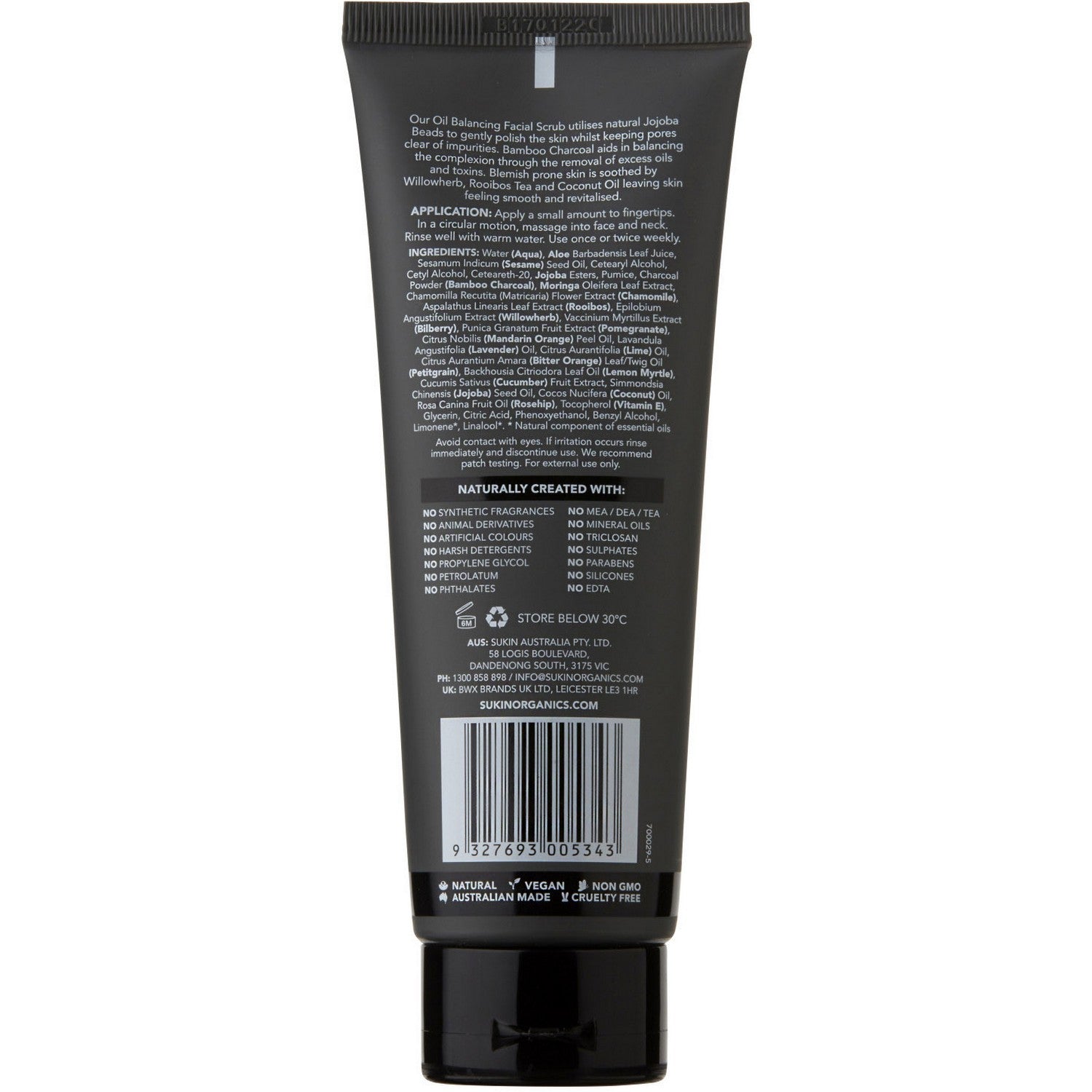 Oil Balancing Pore Refining Facial Scrub (125ml)