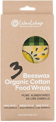 Waxed Cotton Food wraps Set of 3