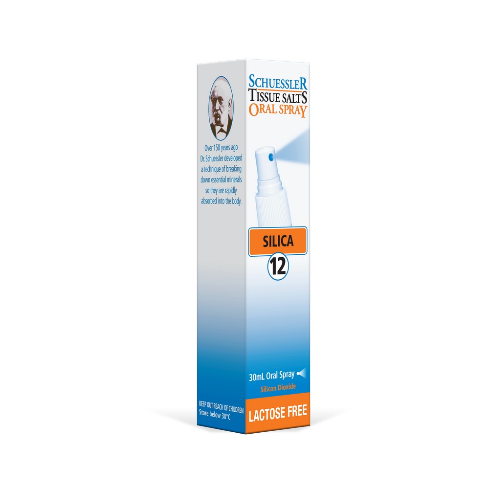 Schuessler Tissue Salts SILICA Spray 30ml | No.12 HAIR, SKIN & NAIL SUPPORT