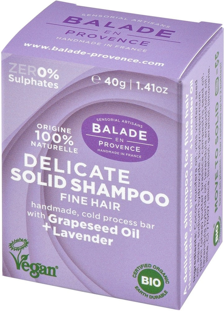 Delicate Solid Shampoo Grapeseed and Lavender